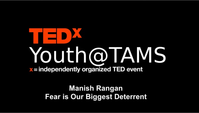 TedX Talk By Manish Rangan